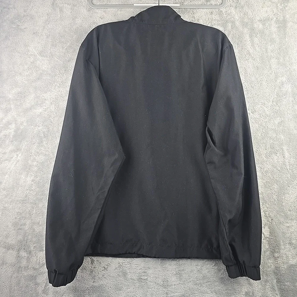 LoudMouth LM Golf Jacket Mens Large Black 1/4 Zip PullOver Net Liner Cinch Waist